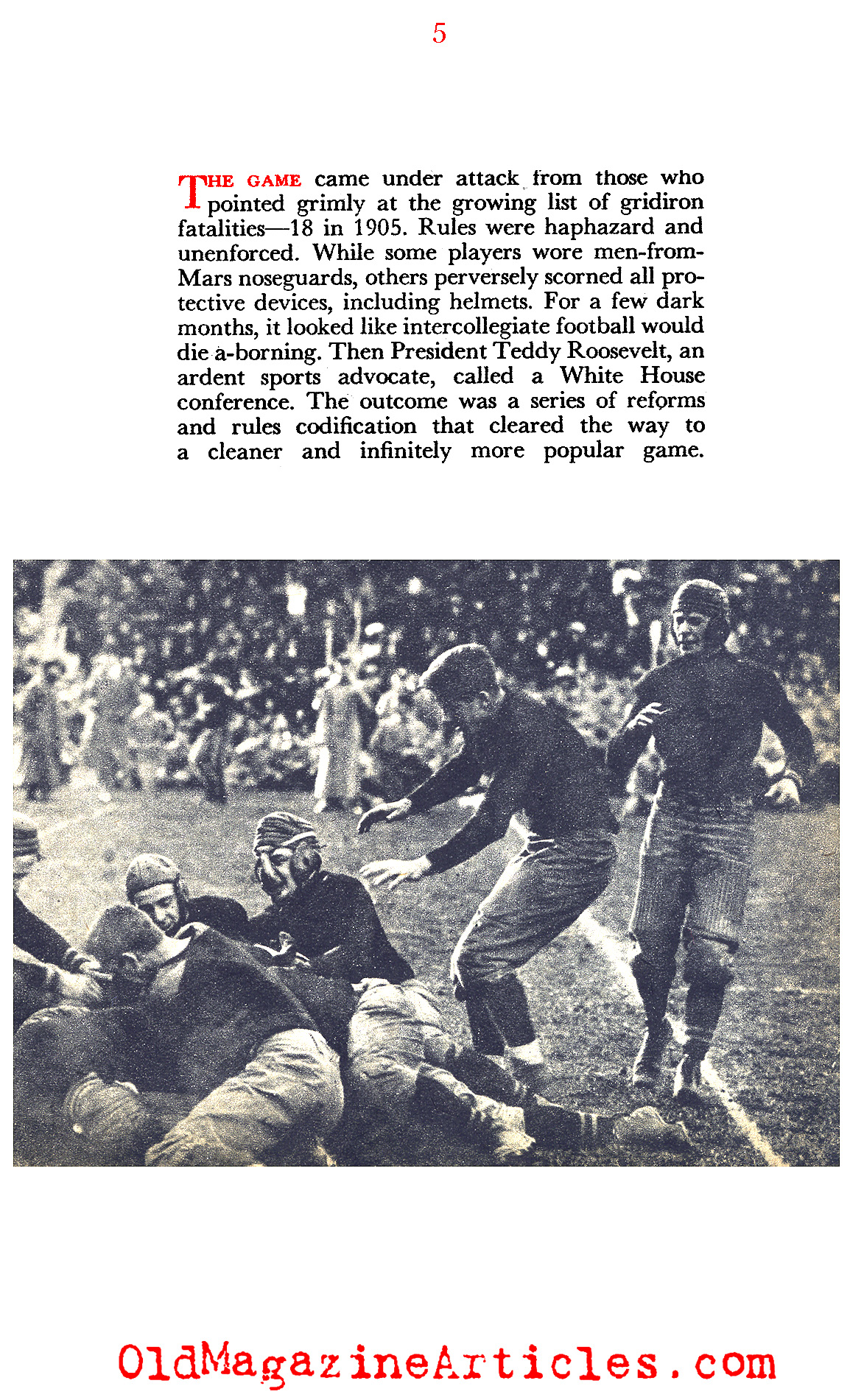 Football's First Half-Century (Coronet Magazine, 1953)