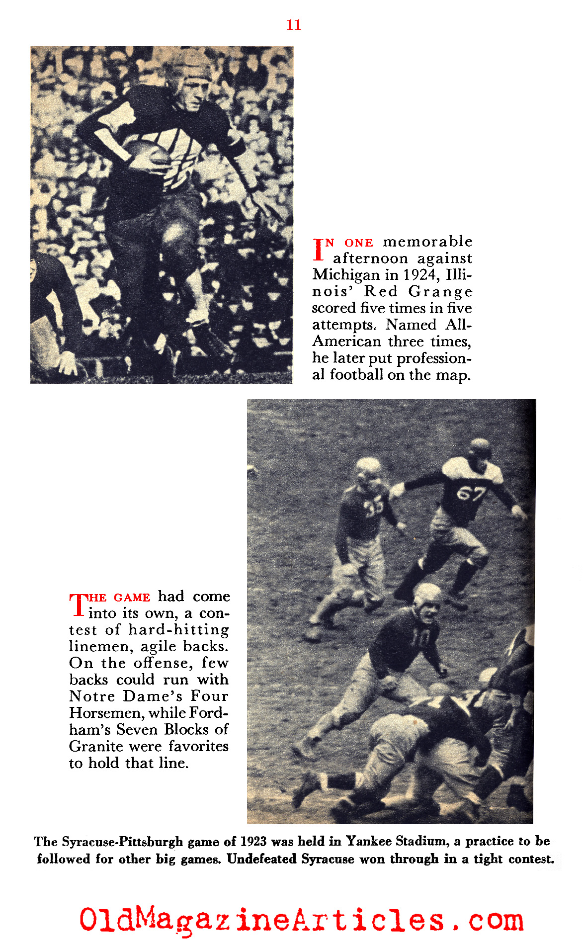 Football's First Half-Century (Coronet Magazine, 1953)