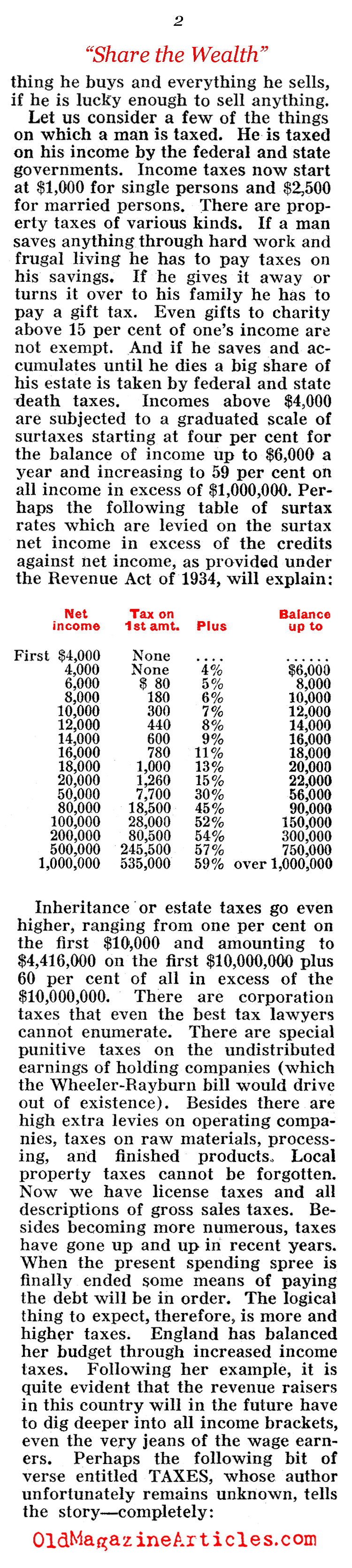 Distributing the Nation's Wealth... (Pathfinder Magazine, 1935)