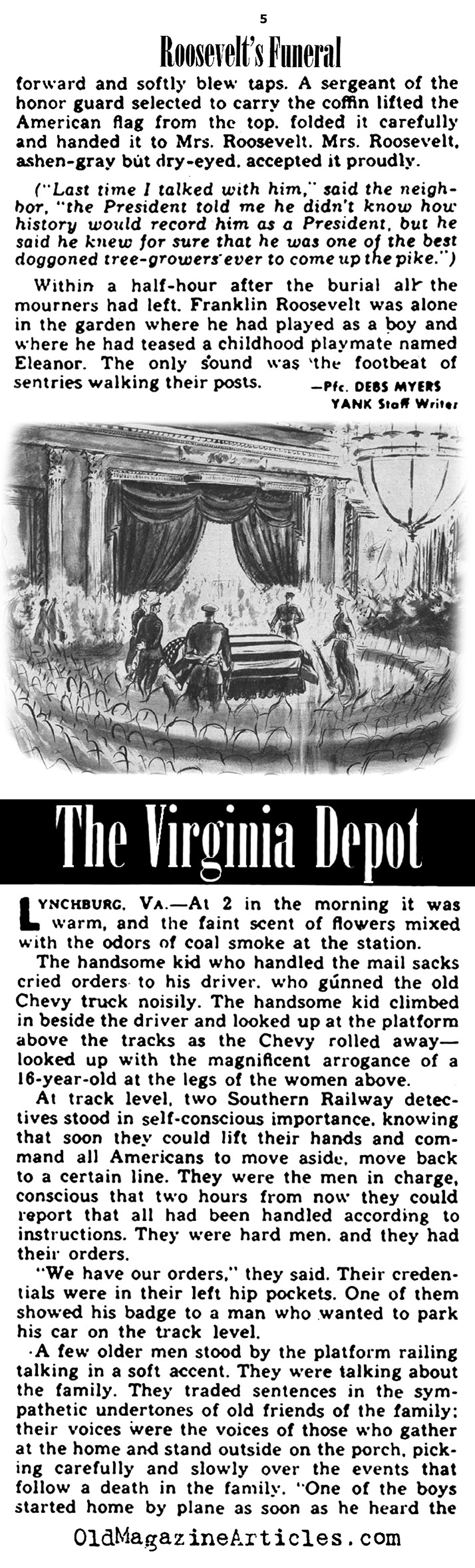 FDR's Funeral (Yank Magazine, 1945)