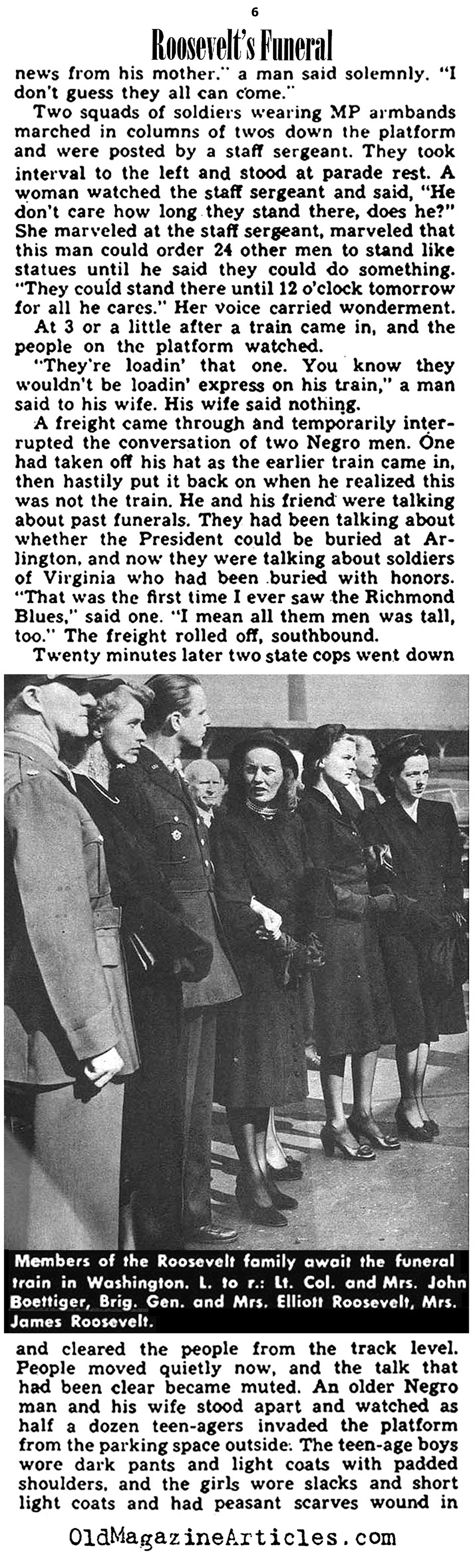 FDR's Funeral (Yank Magazine, 1945)