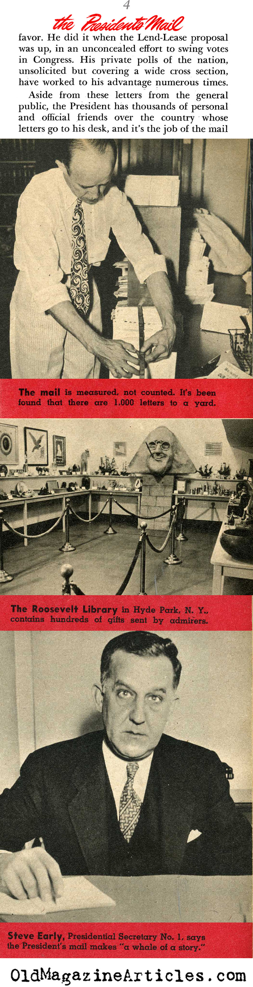 His Mail (Spot Magazine, 1941)