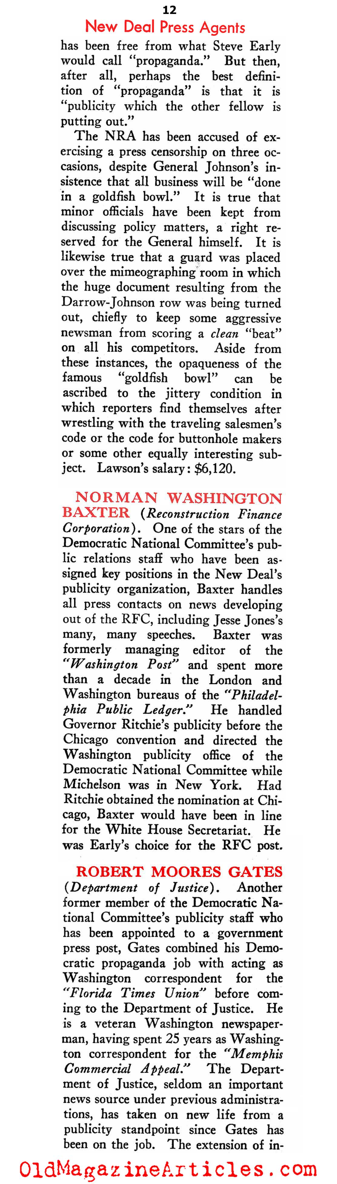 FDR's Publicity Machine (New Outlook Magazine, 1934)