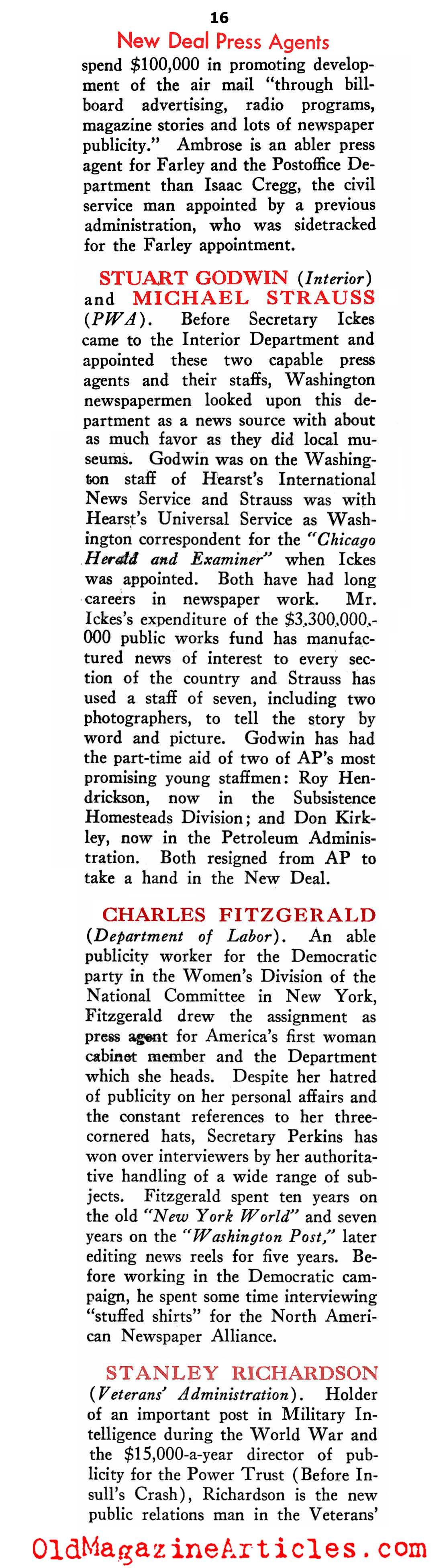 FDR's Publicity Machine (New Outlook Magazine, 1934)