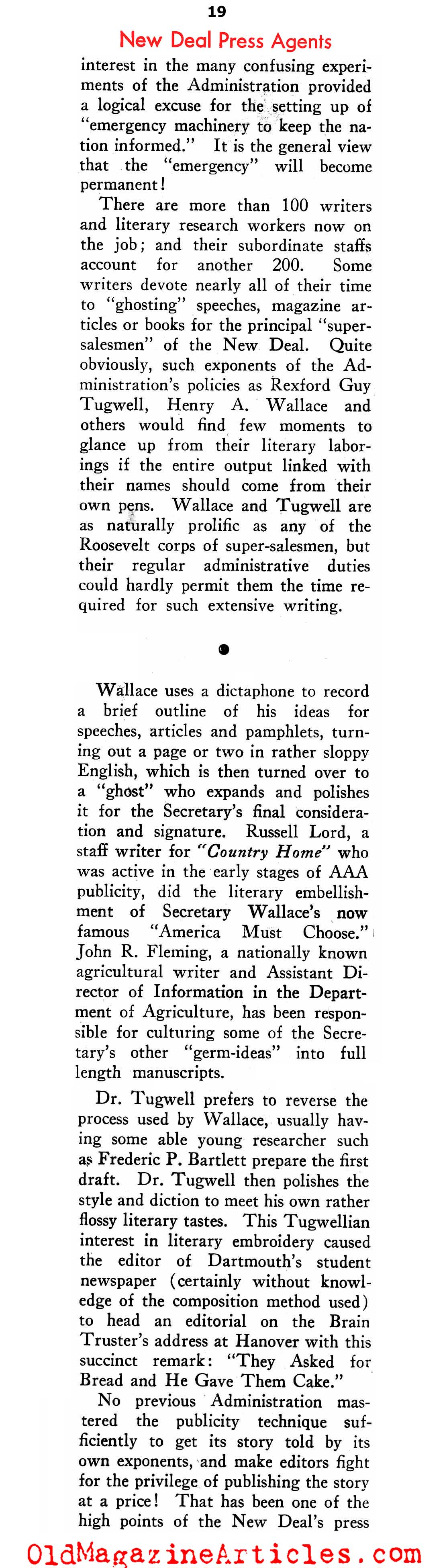 FDR's Publicity Machine (New Outlook Magazine, 1934)