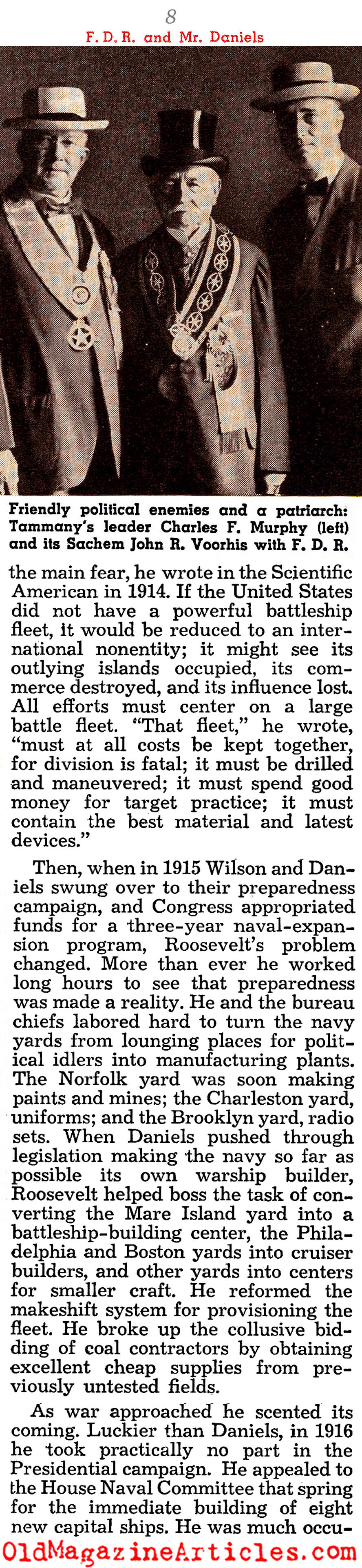 FDR in W.W. I (Liberty Magazine, 1942)