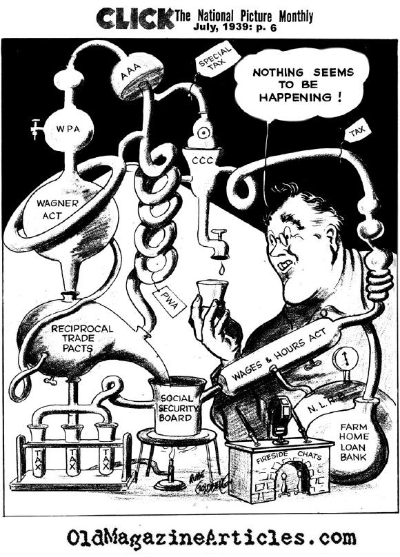 A Cartoonist Slams FDR (Click Magazine, 1939)