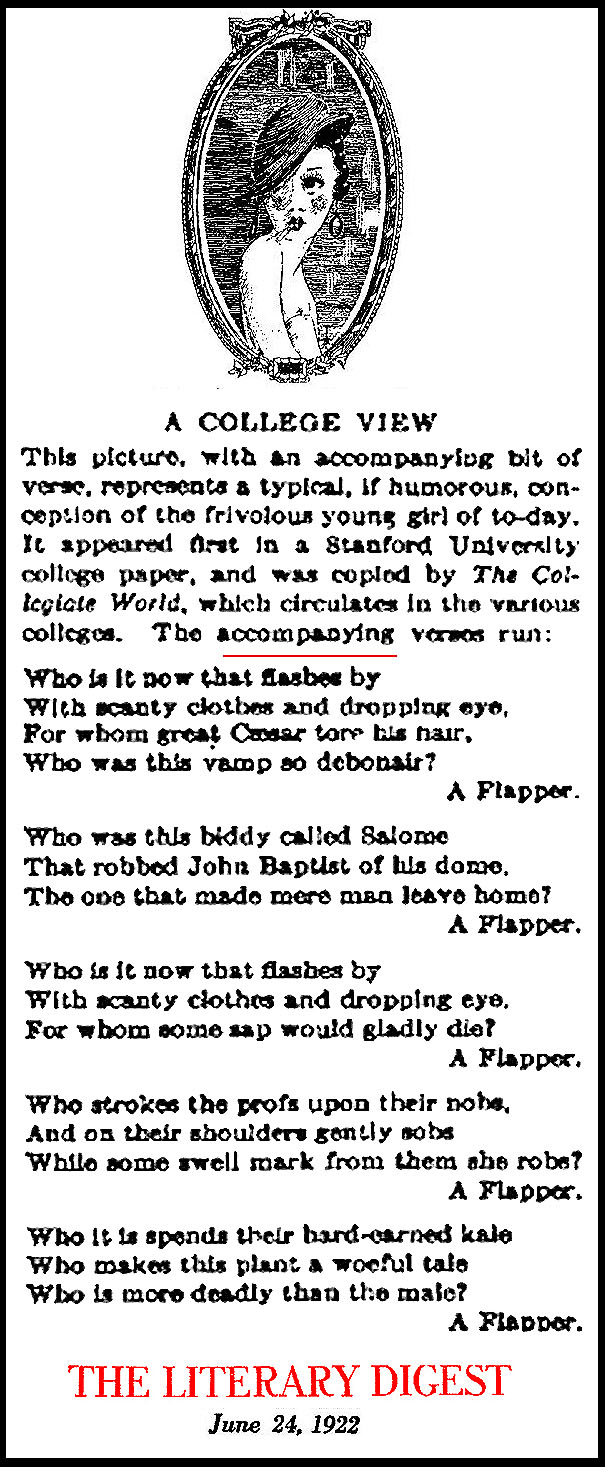 Flapper Poesy (Literary Digest, 1922)