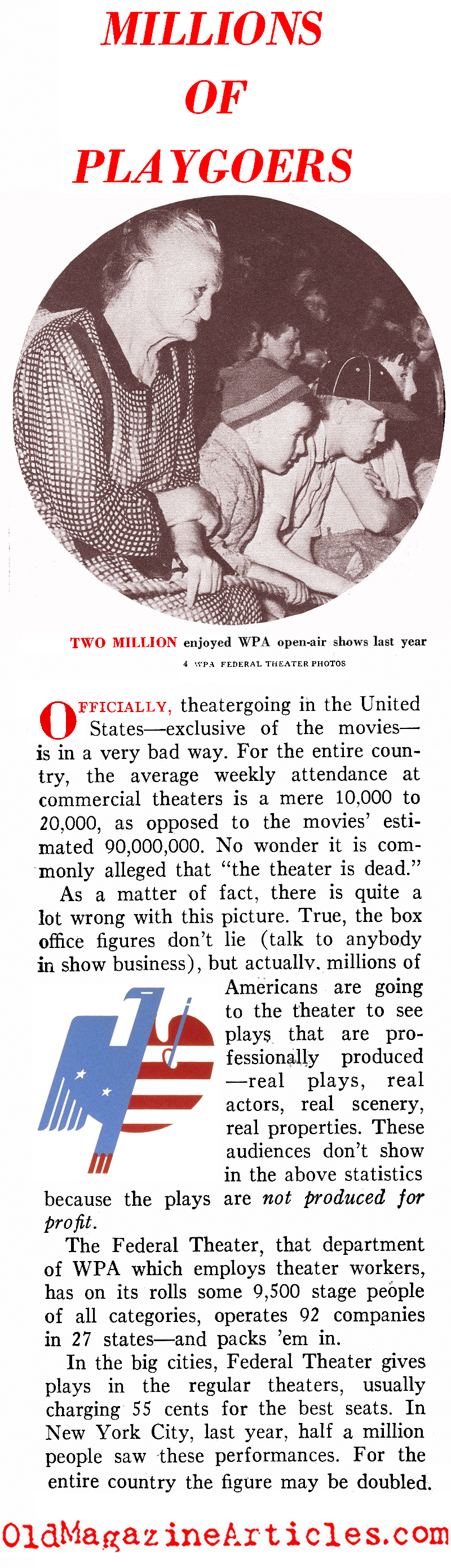 The Federal Theater Project (Pathfinder & Literary Digest Magazines, 1939)