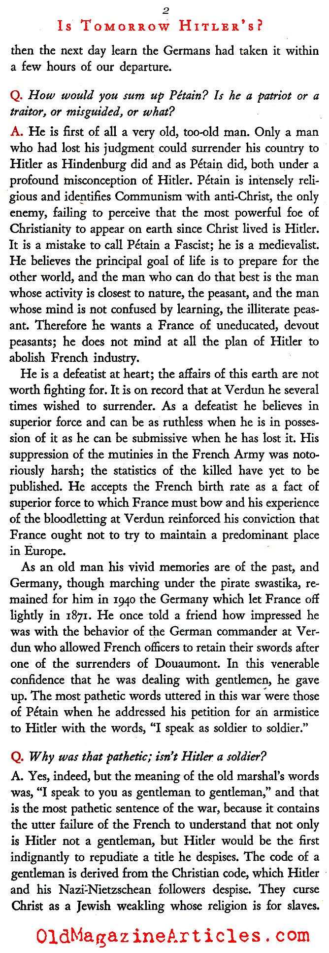 Why France Fell (Omnibooks Magazine, 1942)