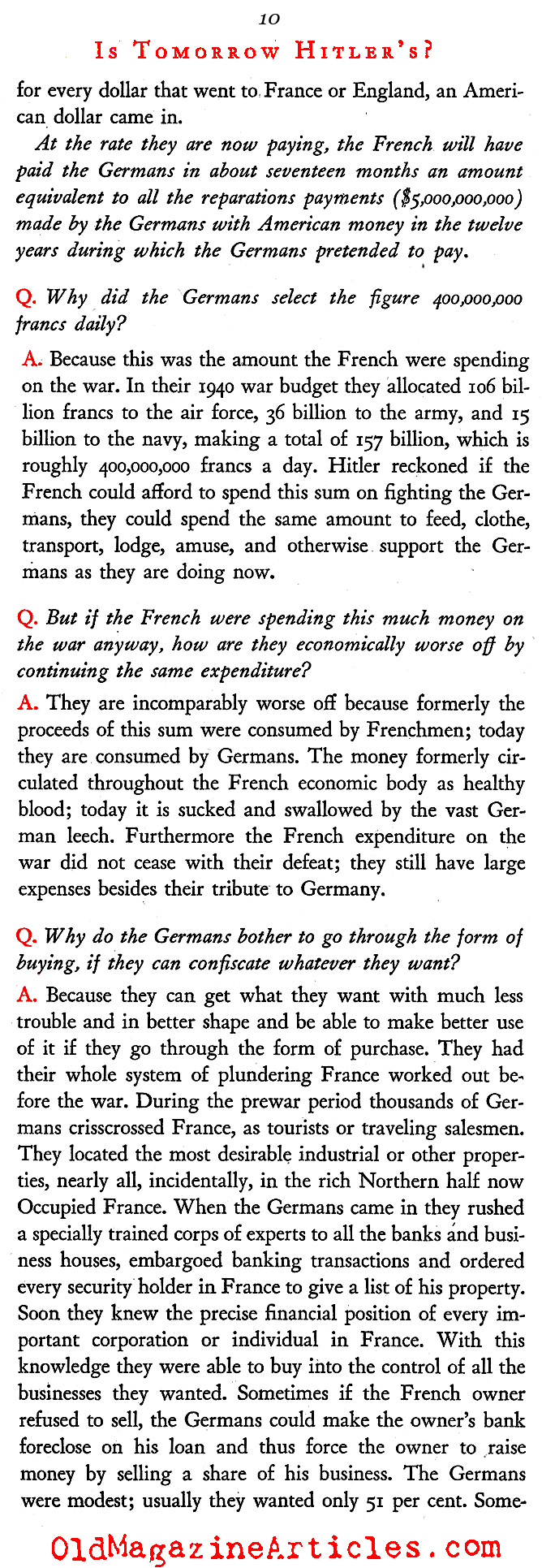 Why France Fell (Omnibooks Magazine, 1942)