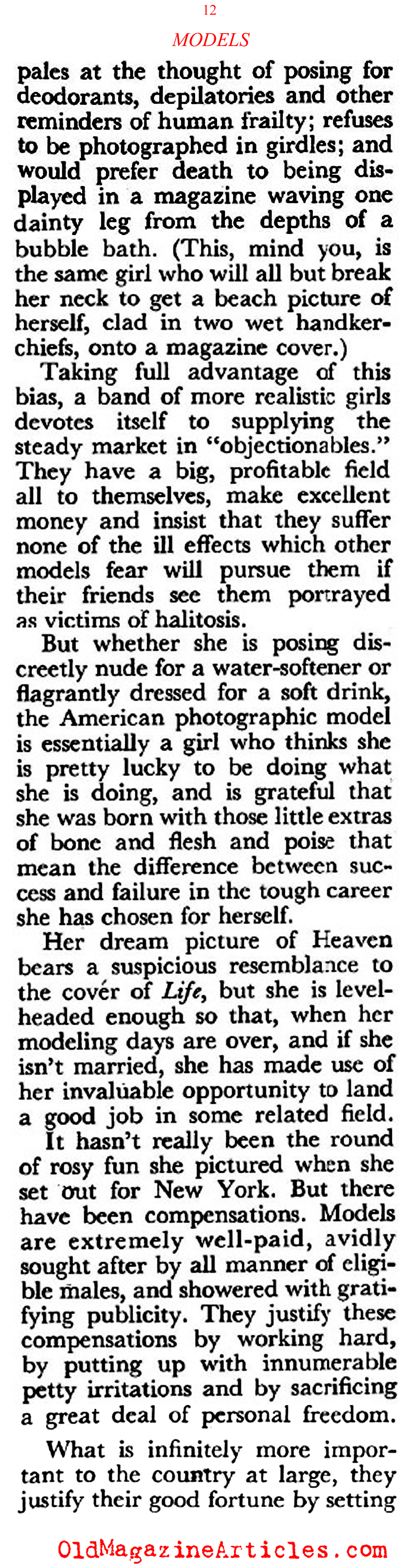 Beautiful Girls Wanted (Coronet Magazine, 1948)