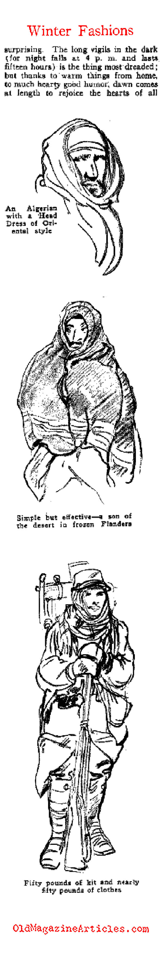 Drawings of the Soissons Trenches (Vanity Fair Magazine, 1915)