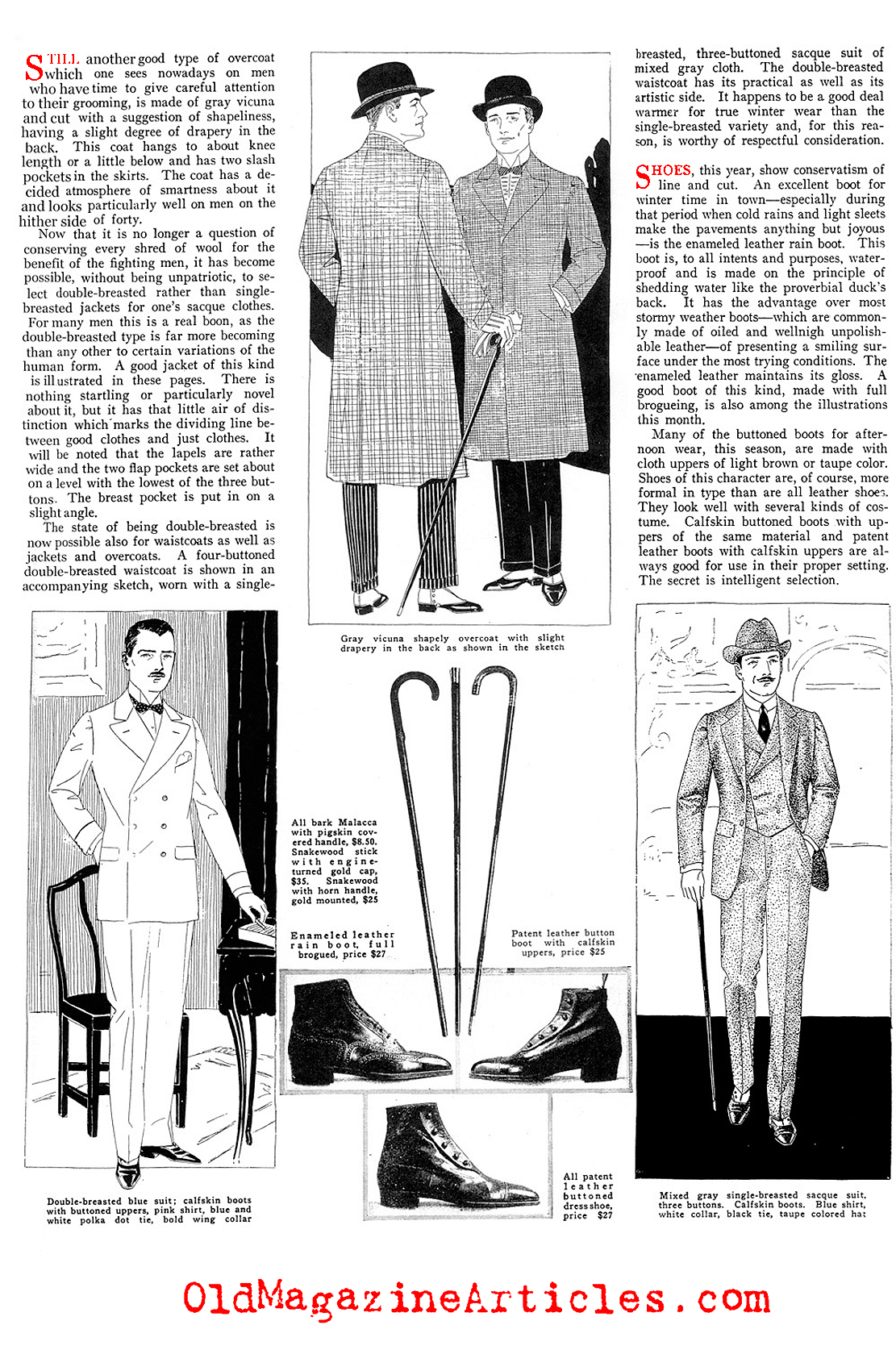 The Well Dressed Man in February (Vanity Fair Magazine, 1919)