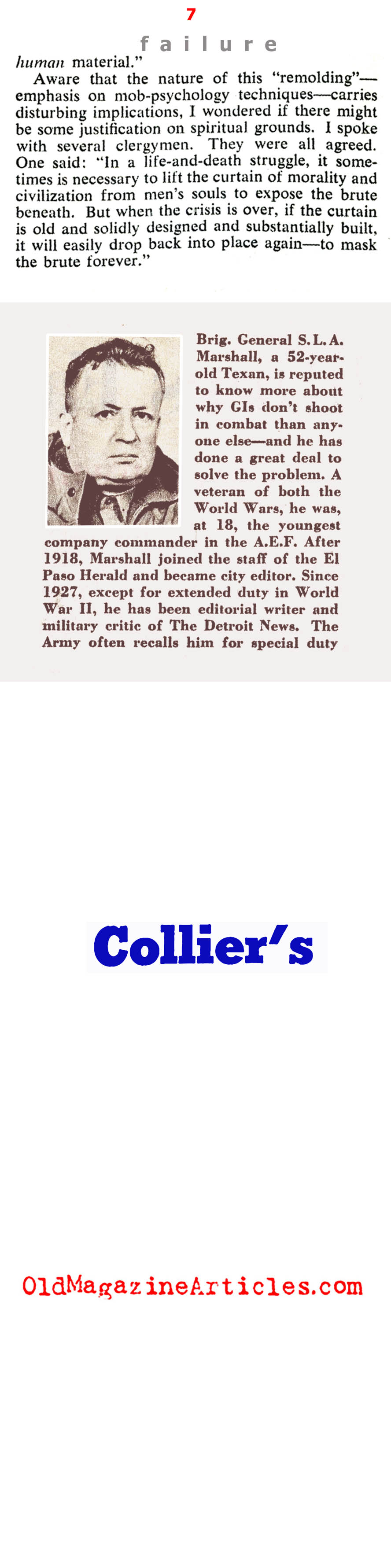 Why Only Half Our Soldiers Fire Their Rifles (Collier's Magazine, 1952)