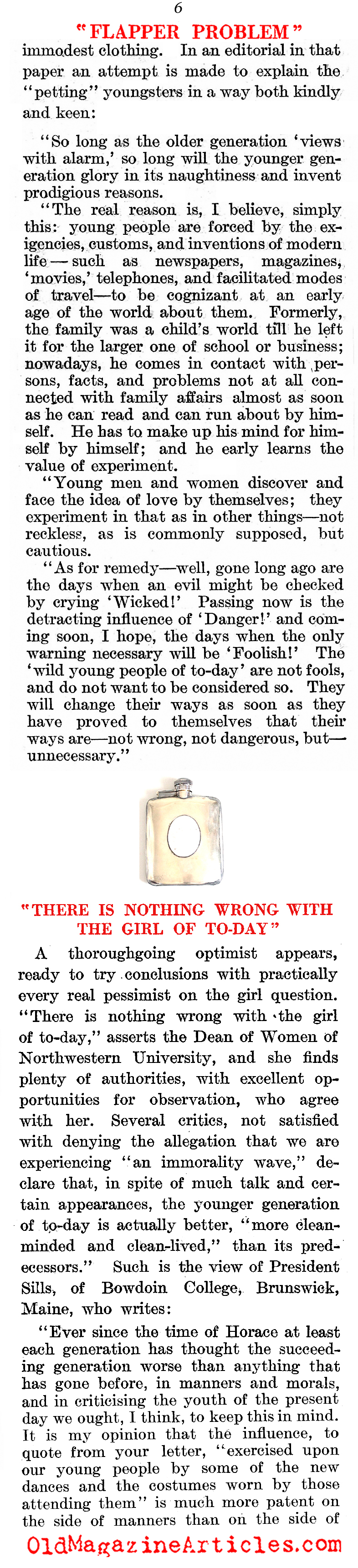 The Flapper Debate (Literary Digest, 1921)