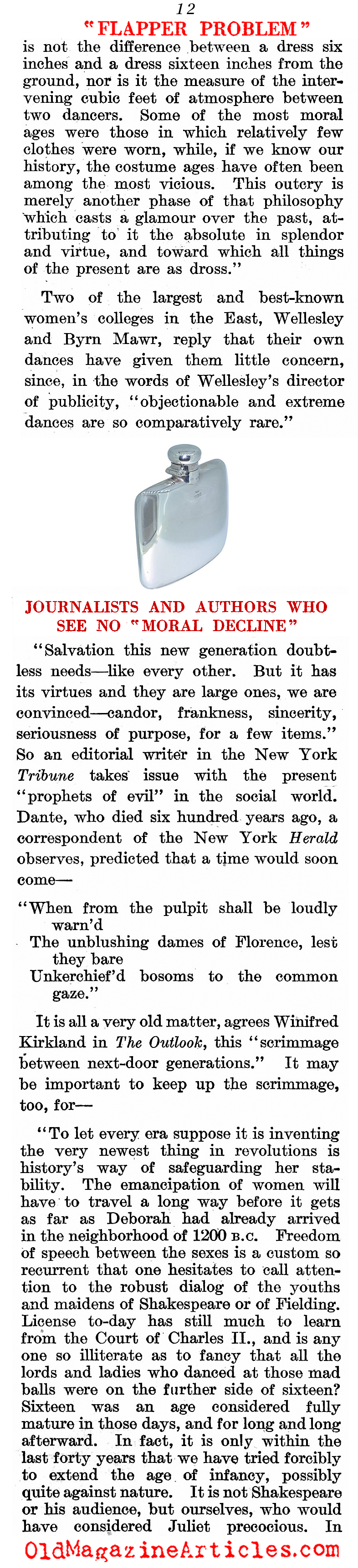 The Flapper Debate (Literary Digest, 1921)