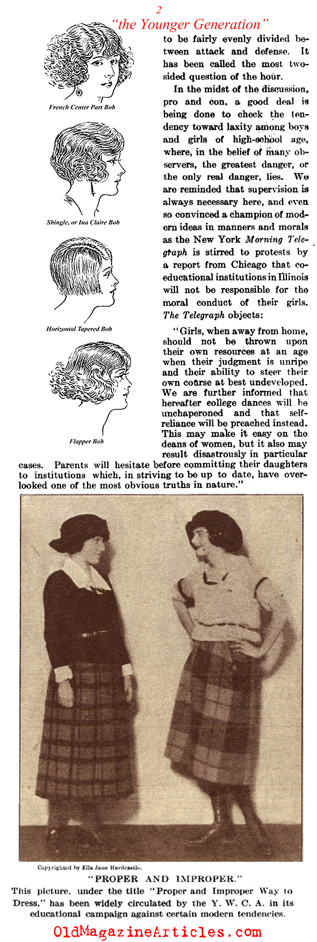 ''Is the Younger Generation in Peril?'' (Literary Digest, 1921)