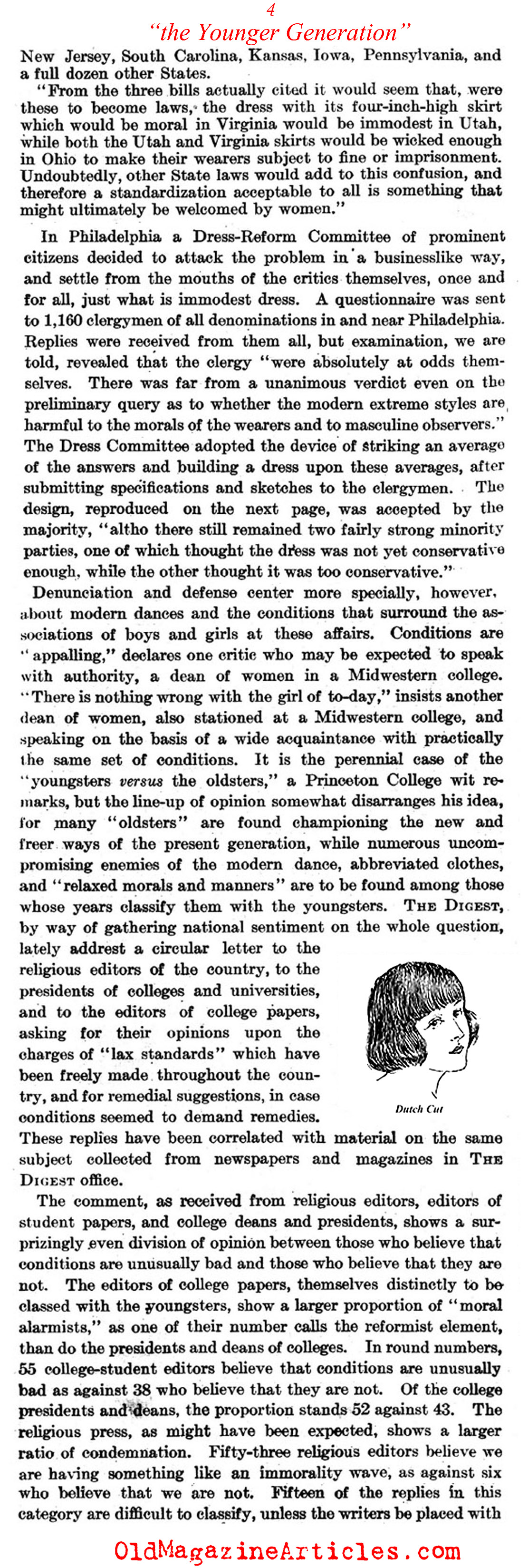 ''Is the Younger Generation in Peril?'' (Literary Digest, 1921)