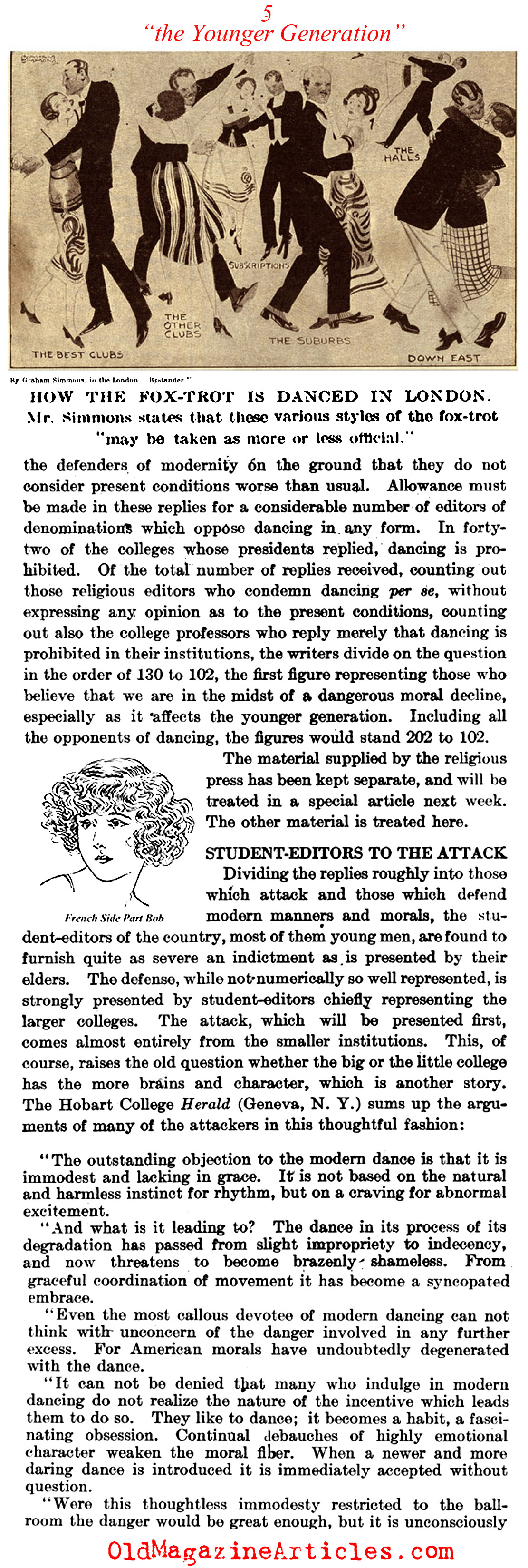 ''Is the Younger Generation in Peril?'' (Literary Digest, 1921)