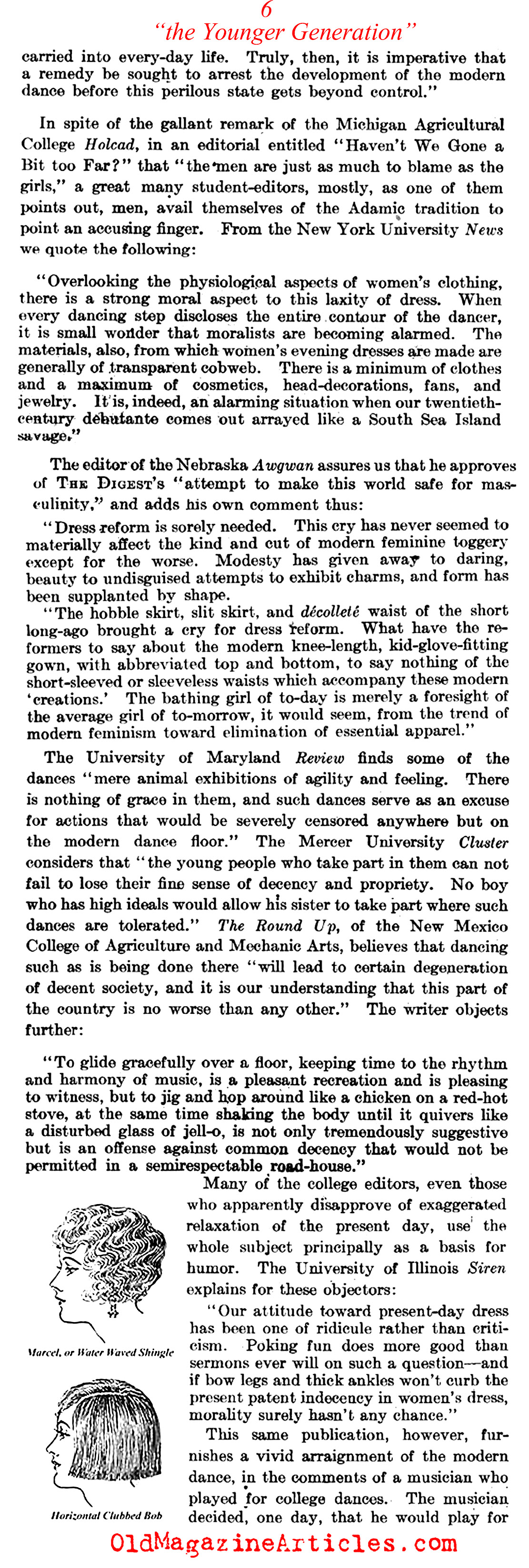 ''Is the Younger Generation in Peril?'' (Literary Digest, 1921)