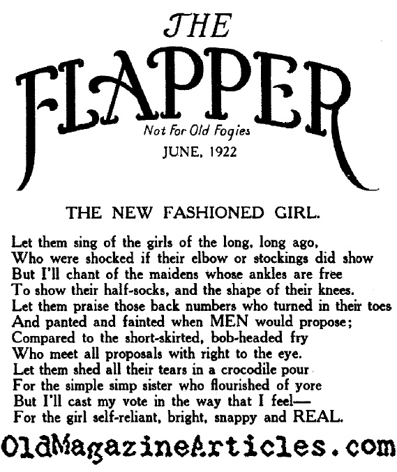 New Fashioned Girls (Flapper Magazine, 1922)