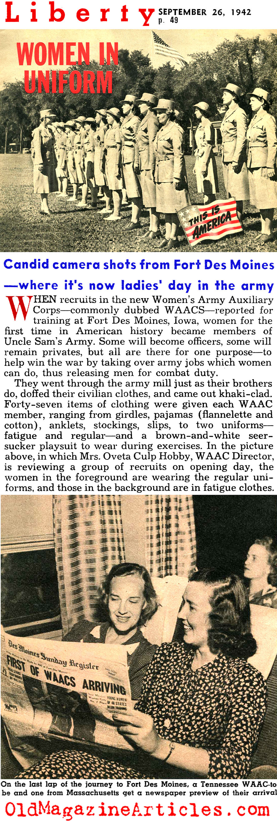 Fort Des Moines (Liberty Magazine, 1942)