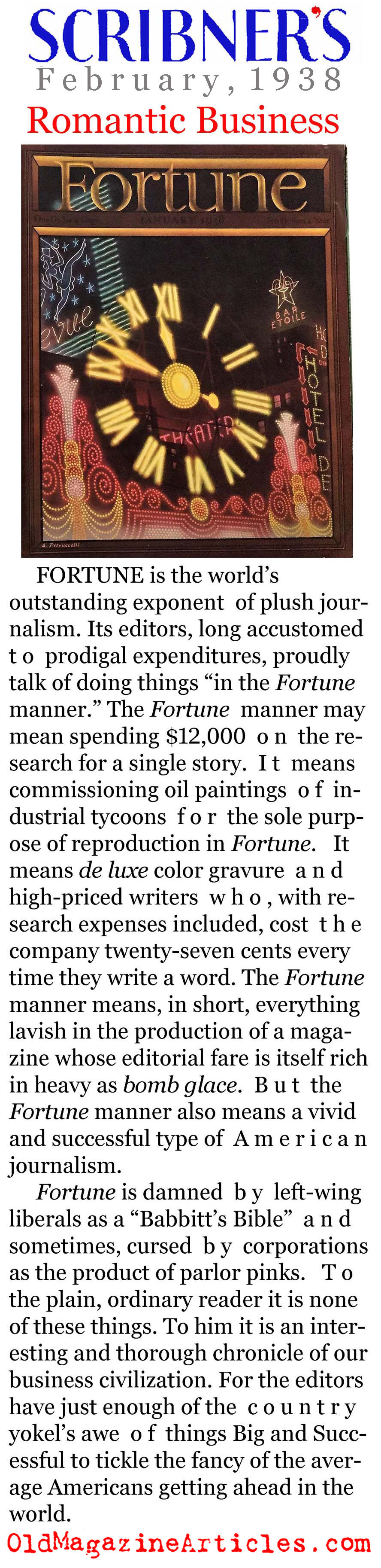 <i>Fortune</i> (Scribner's Magazine, 1938)