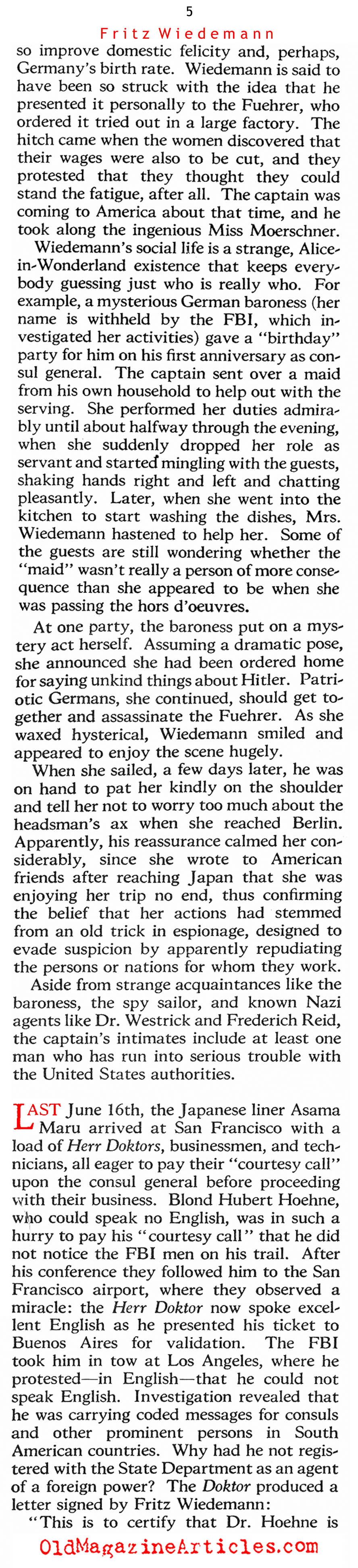 Friend of the Allies (The American Magazine, 1940)