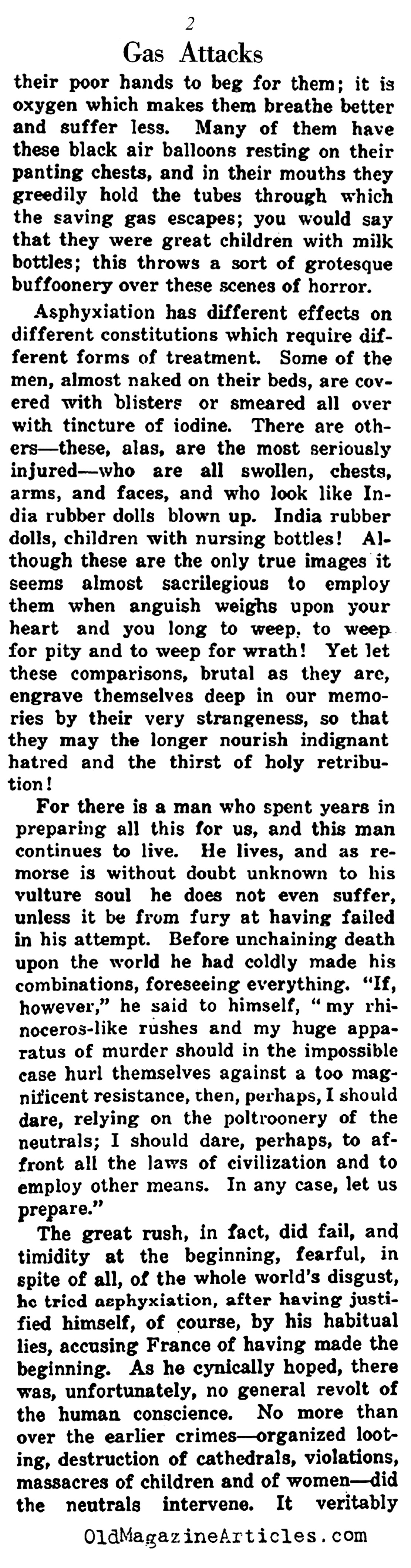 Gas Attack Horrors (NY Times, 1915)