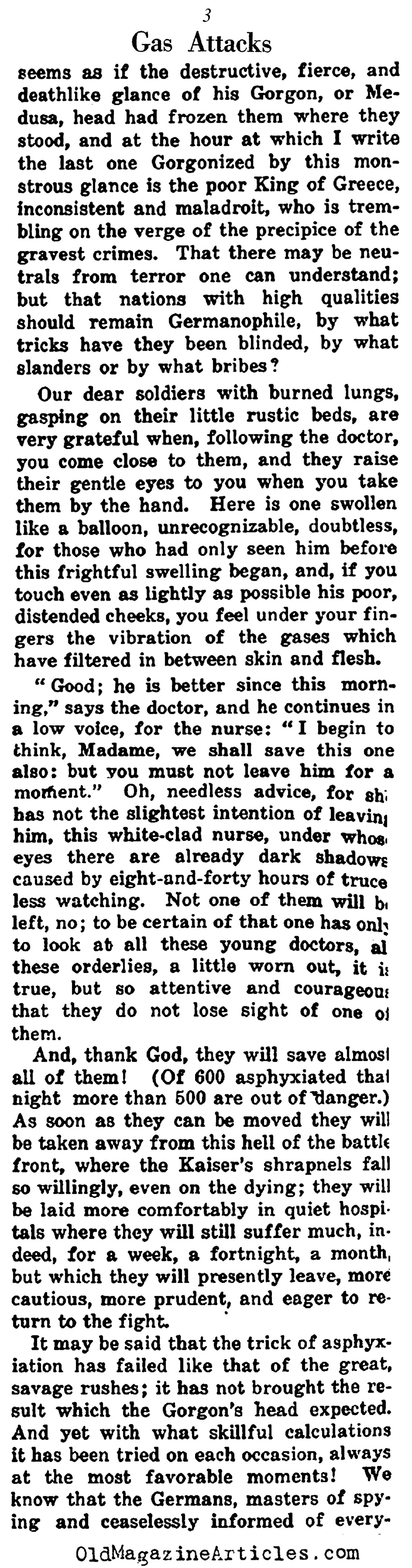 Gas Attack Horrors (NY Times, 1915)