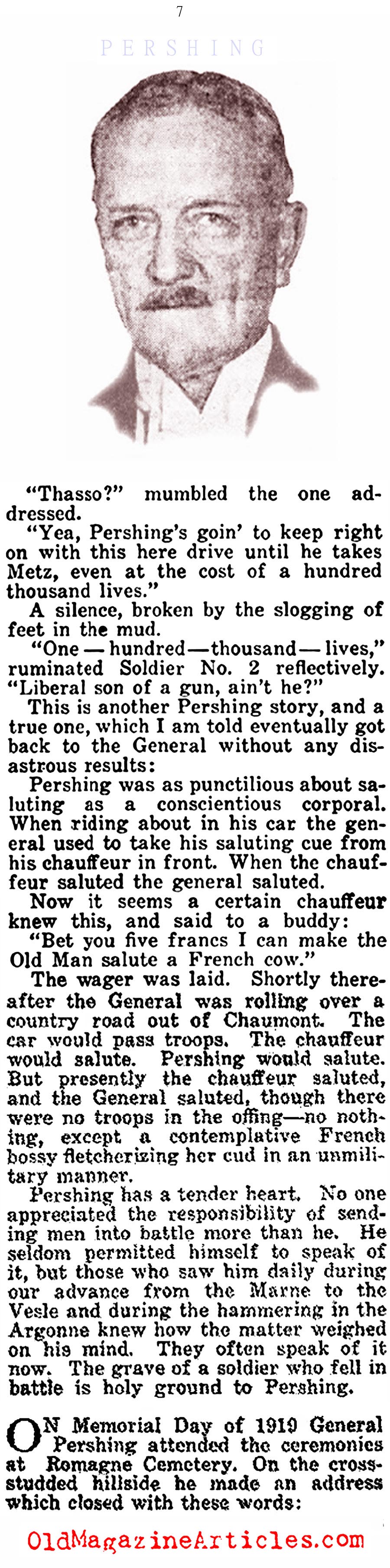 General John J. Pershing (American Legion Weekly, 1924)