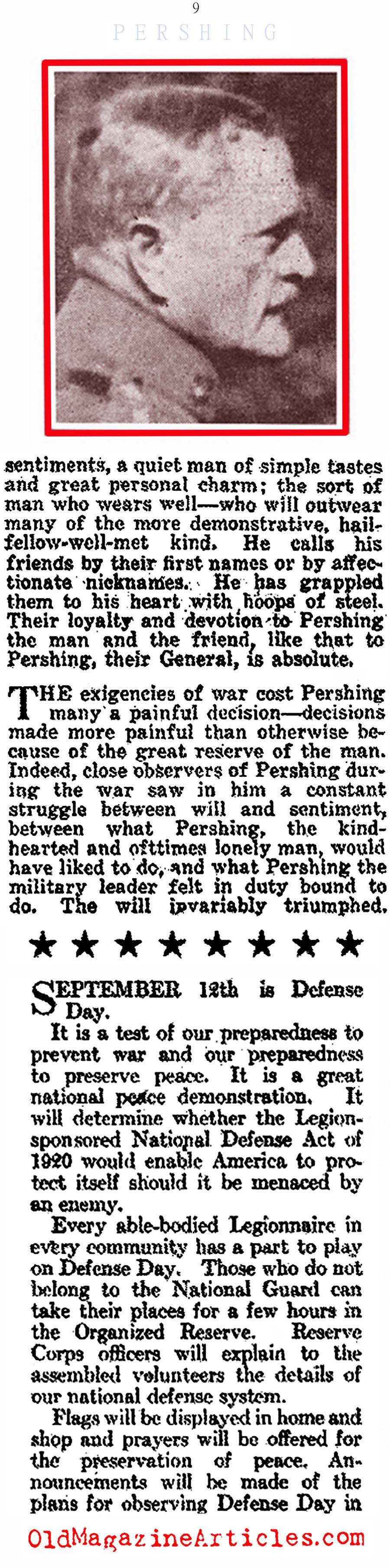 General John J. Pershing (American Legion Weekly, 1924)