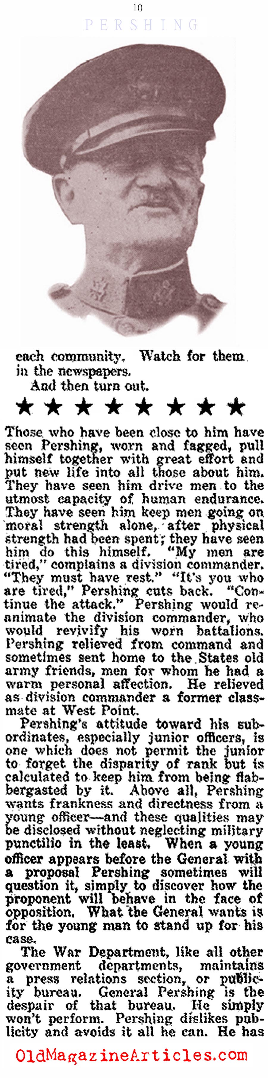 General John J. Pershing (American Legion Weekly, 1924)