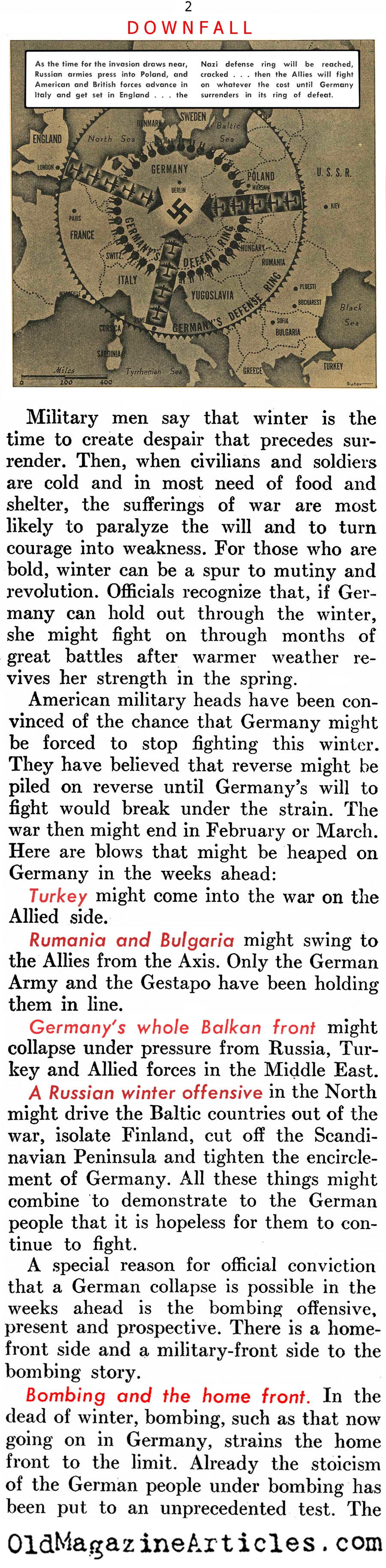 Anticipating Germany's Collapse (United States News, 1944)