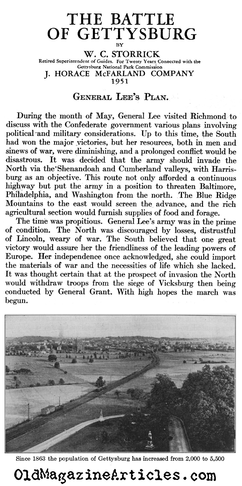 Where was General Lee Headed? (W.C. Storrick, 1951)