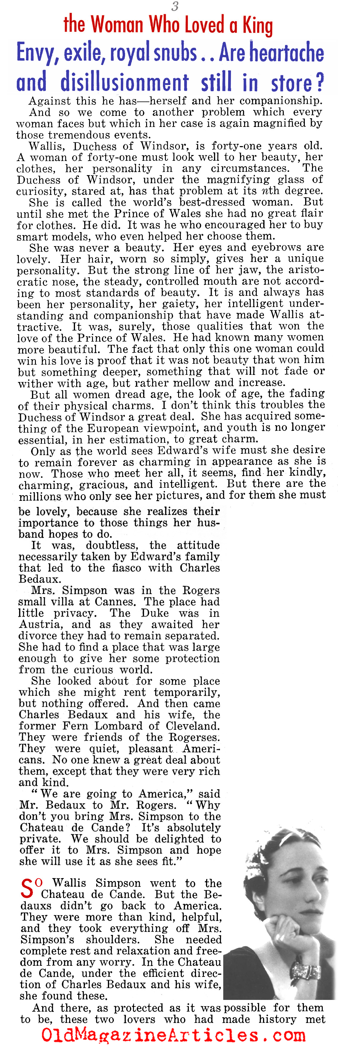 The Duchess and her New Life (Liberty Magazine, 1938)