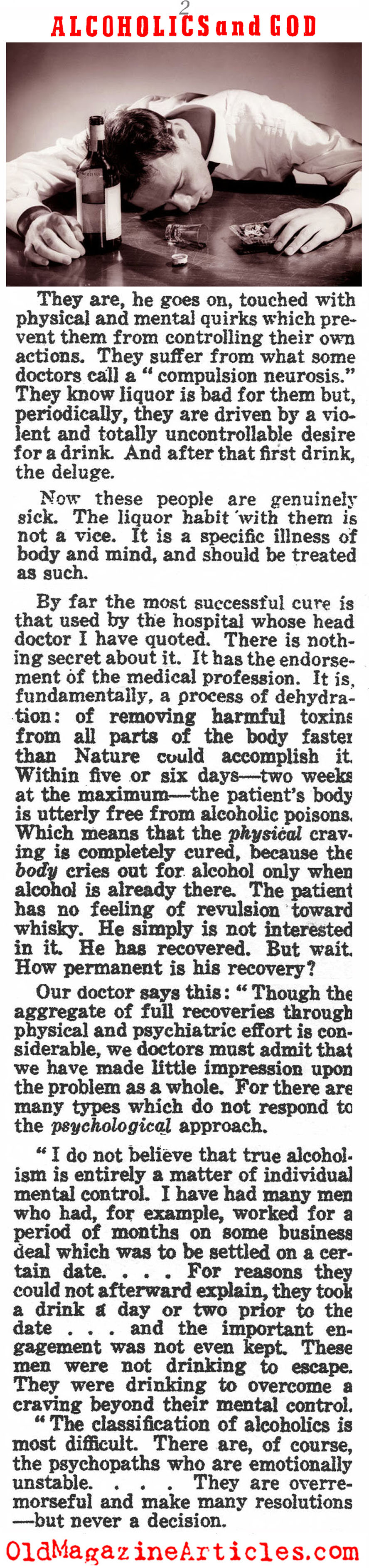 ''God and Alcoholics'' (Liberty Magazine, 1939)