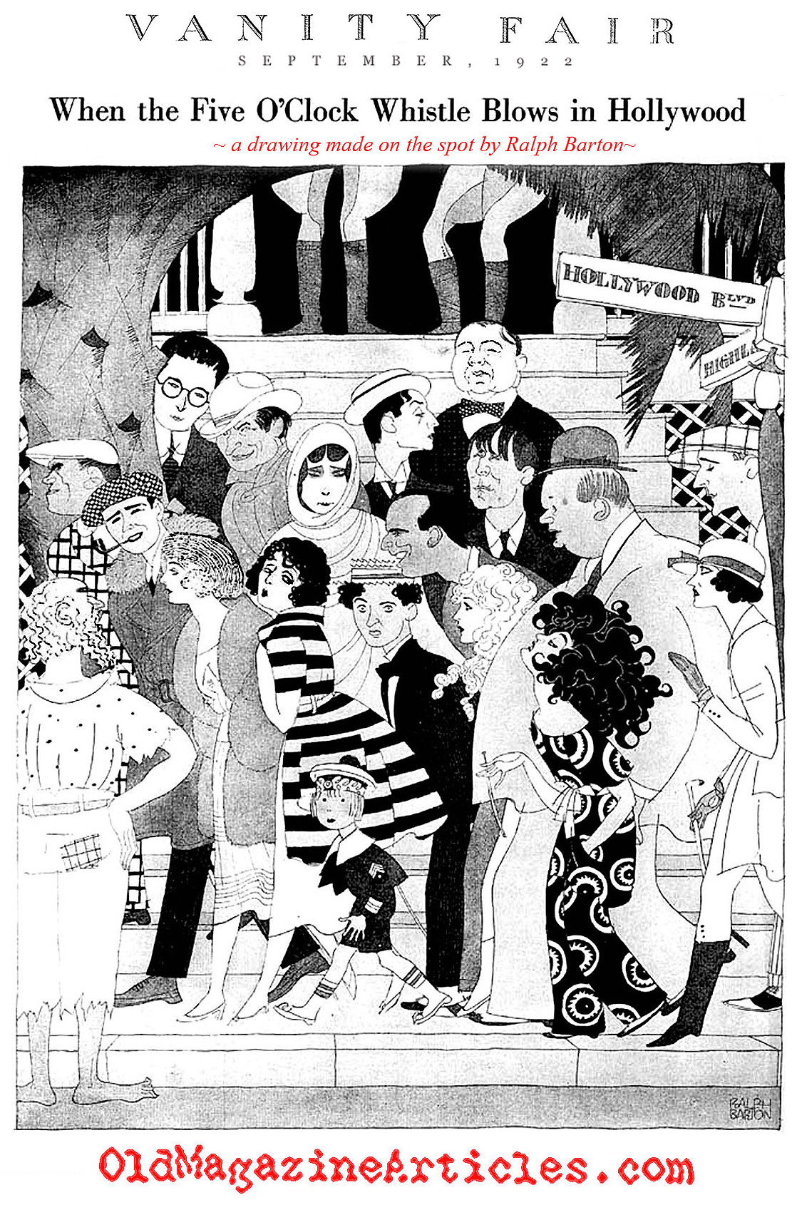 Silent Movie Caricatures (Vanity Fair Magazine, 1922)