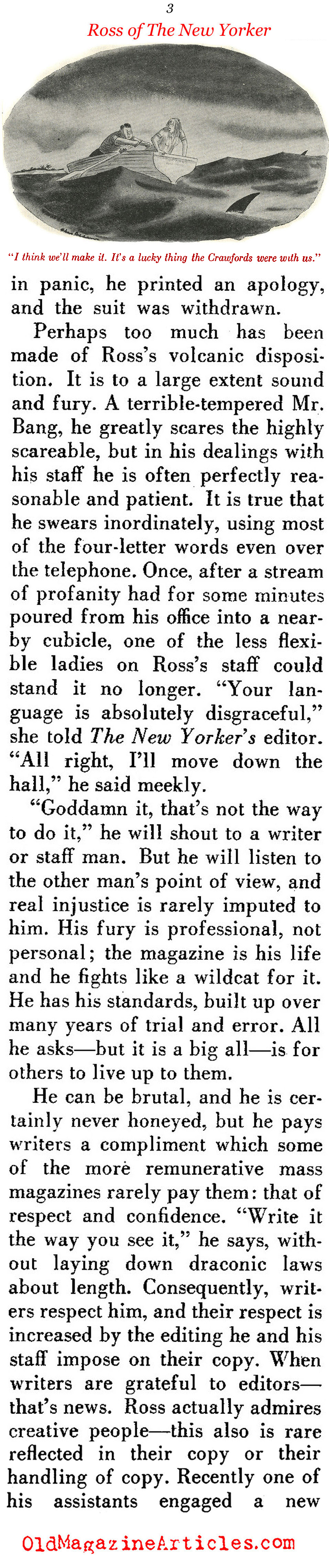 Ross of The New Yorker: Part II ('48 Magazine, 1948)