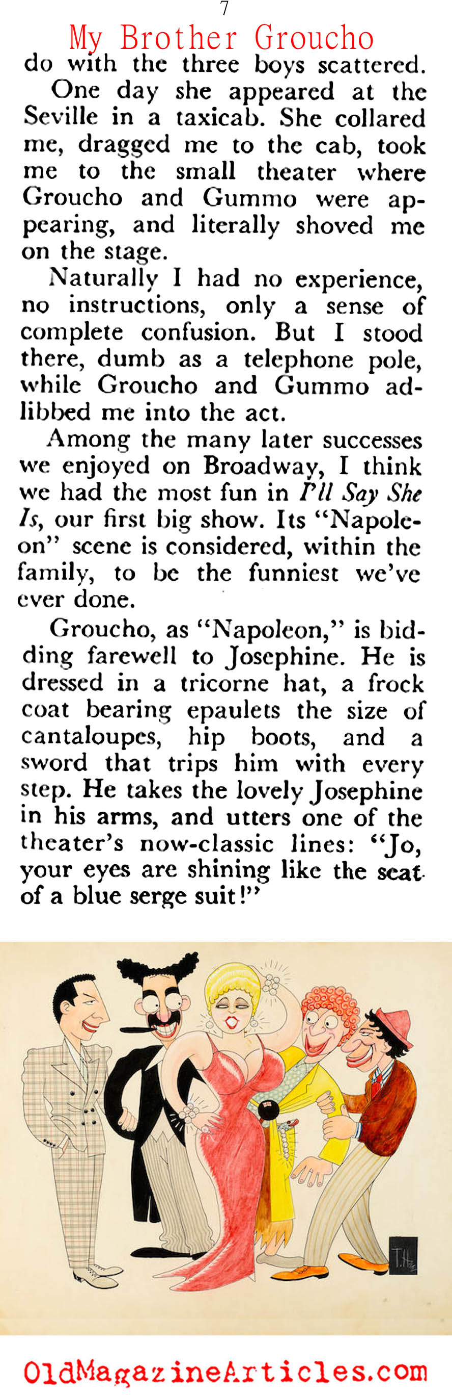 My Brother Groucho (Coronet Magazine, 1951)