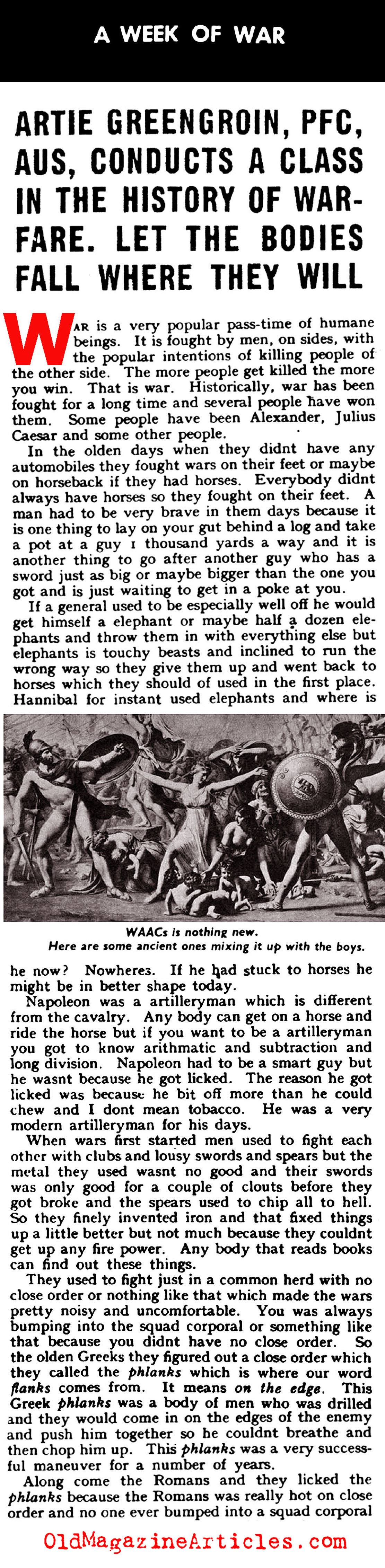 Humor in Uniform (Yank Magazine, 1943)