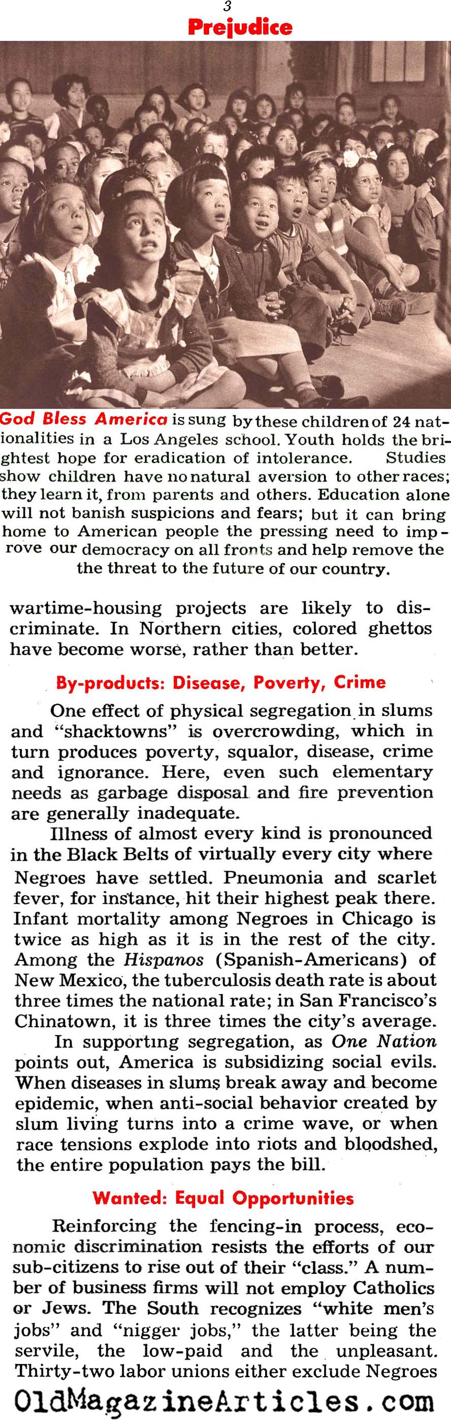 Prejudice on the Home Front (Look Magazine, 1945)