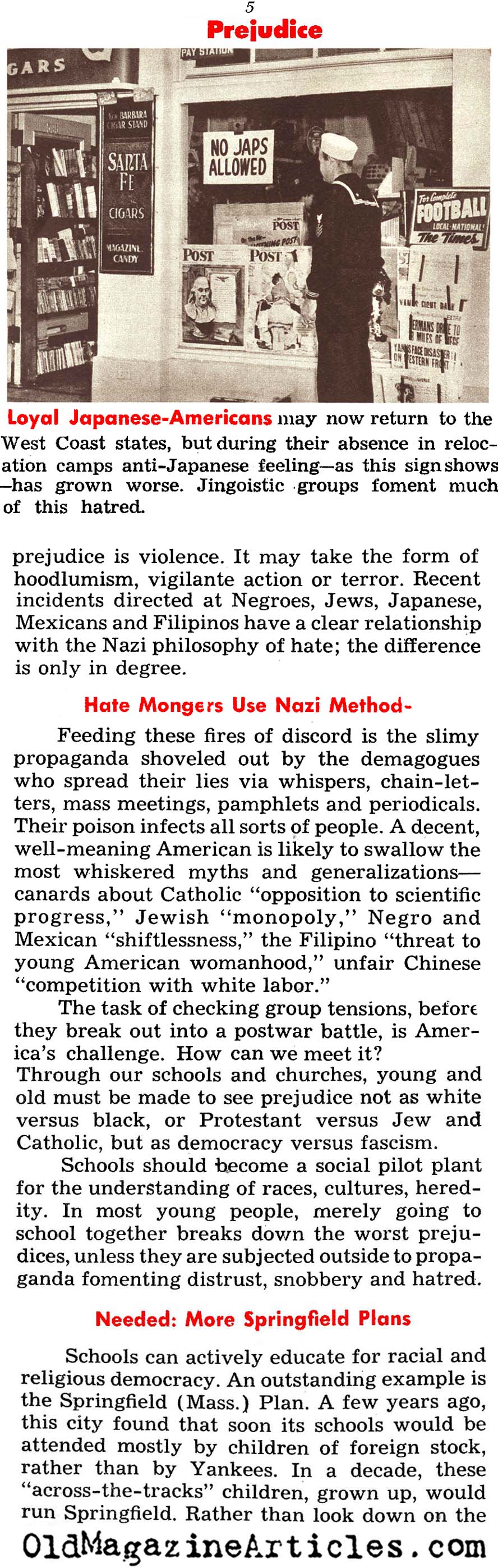 Prejudice on the Home Front (Look Magazine, 1945)