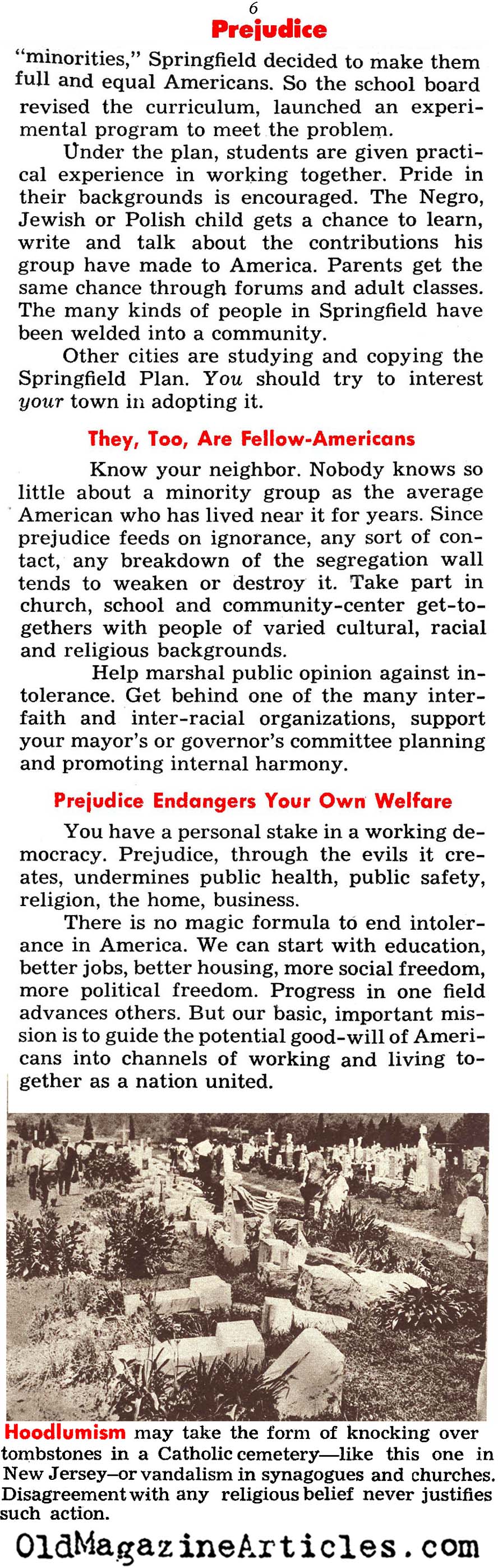 Prejudice on the Home Front (Look Magazine, 1945)