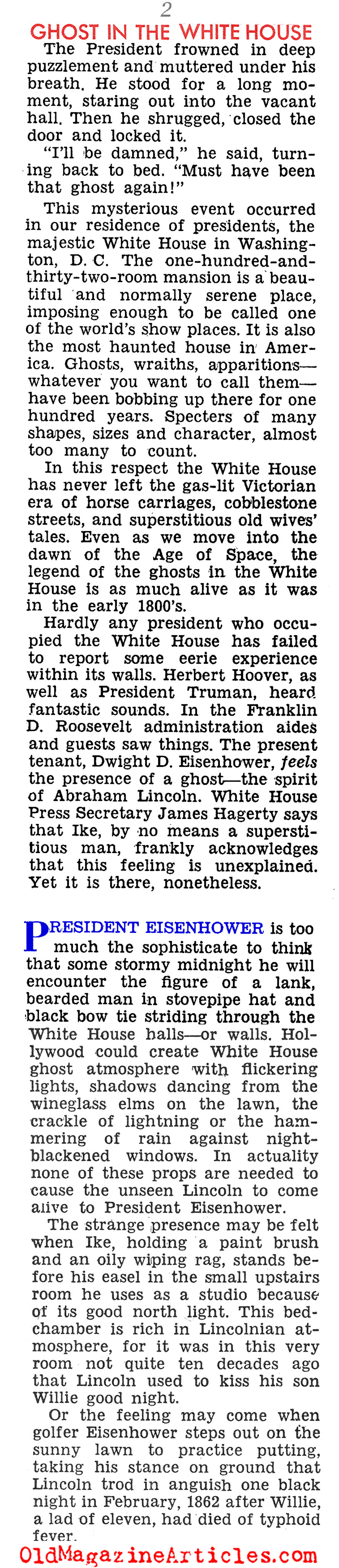 Haunted White House (Sir! Magazine, 1958)