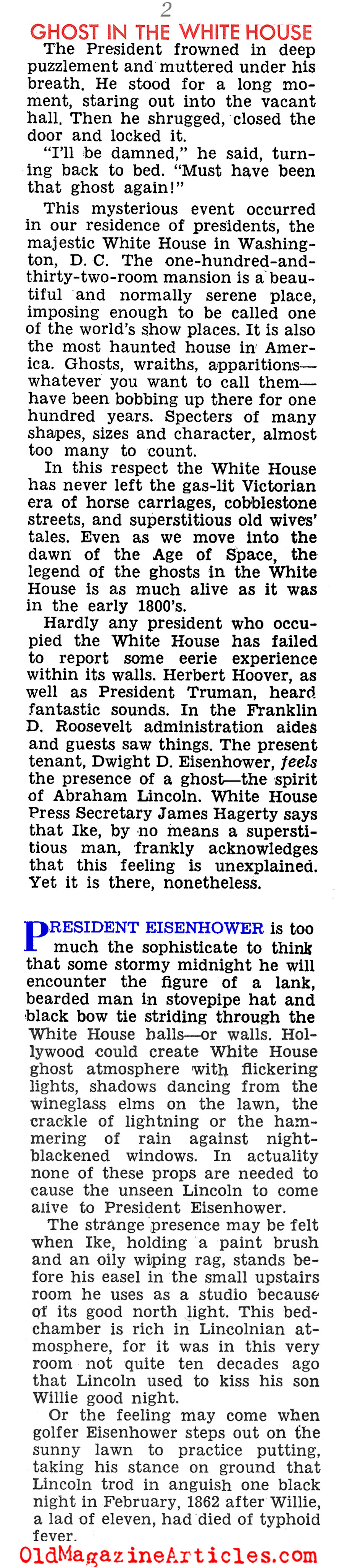 Haunted White House (Sir! Magazine, 1958)