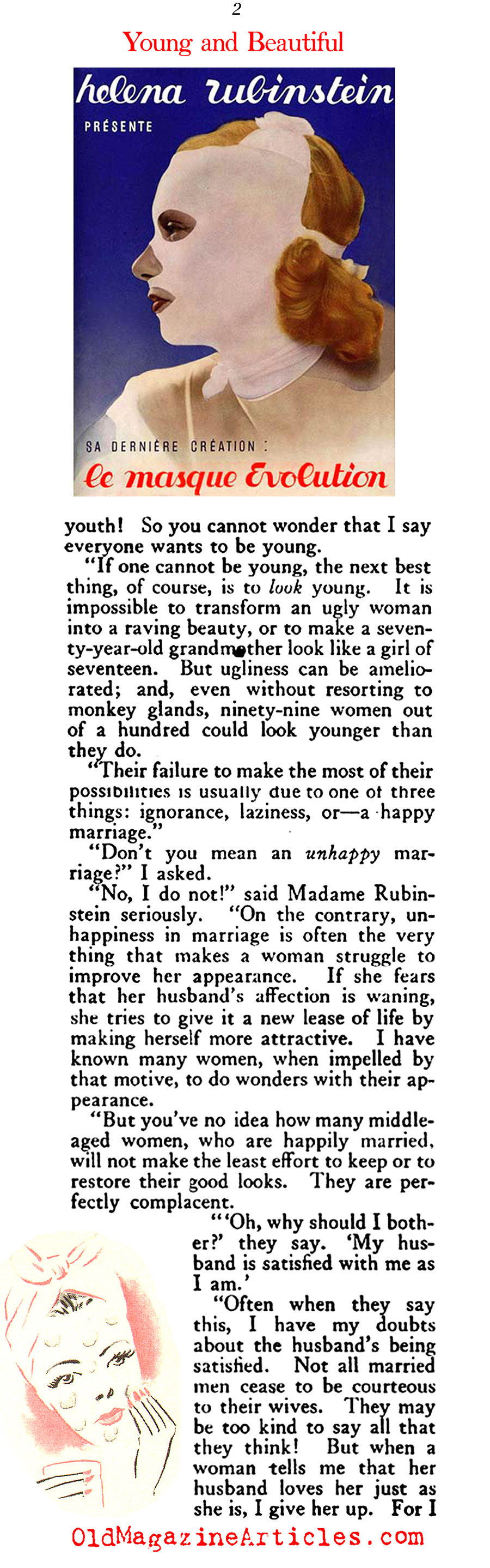 Helena Rubenstein on Youth, Beauty and Commerce (The American Magazine, 1922)