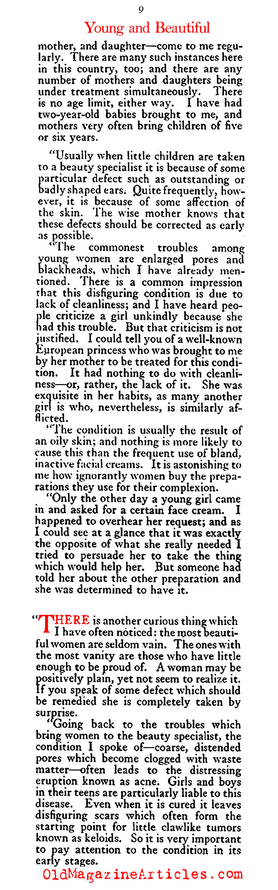 Helena Rubenstein on Youth, Beauty and Commerce (The American Magazine, 1922)