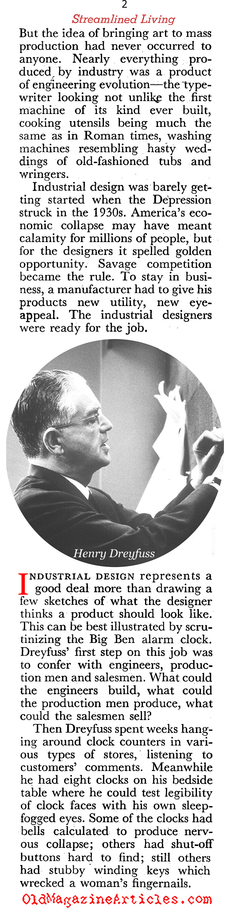 Henry Dreyfuss (Coronet Magazine, 1947)